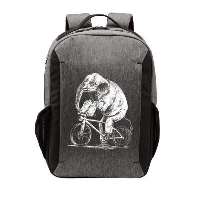 Funny Vintage Elephant On Bike Bicycle Vector Backpack