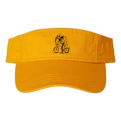 Funny Vintage Elephant On Bike Bicycle Valucap Bio-Washed Visor