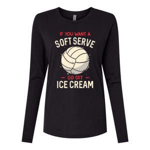 Funny Volleyball Evolution Players Womens Cotton Relaxed Long Sleeve T-Shirt