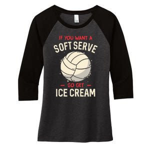 Funny Volleyball Evolution Players Women's Tri-Blend 3/4-Sleeve Raglan Shirt