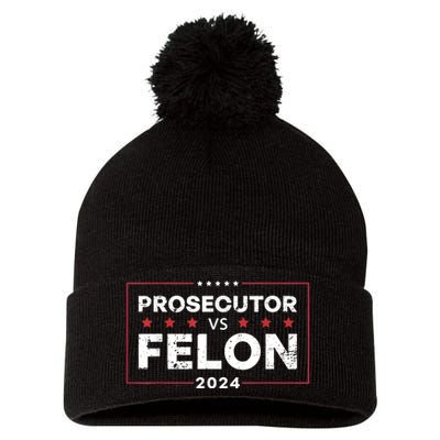 Funny Voting Election 2024 Pom Pom 12in Knit Beanie