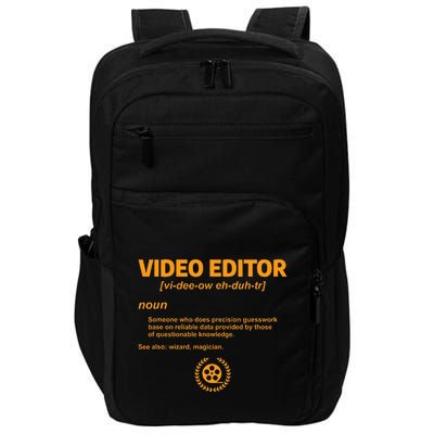 Funny Video Editing Quote For An Editor Film Edit Filmmaker Impact Tech Backpack