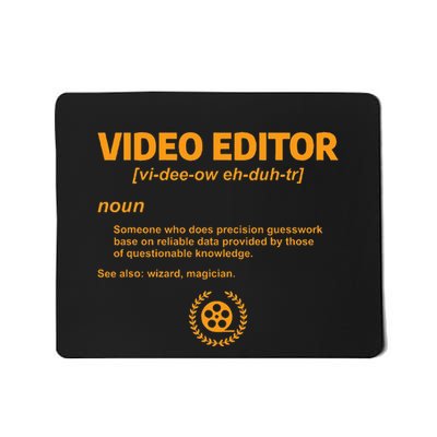 Funny Video Editing Quote For An Editor Film Edit Filmmaker Mousepad