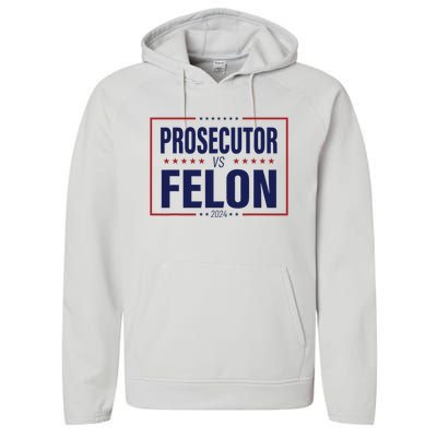 Funny Voting Election 2024 Usa The Prosecutor Vs The Felon Performance Fleece Hoodie