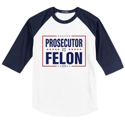 Funny Voting Election 2024 Usa The Prosecutor Vs The Felon Baseball Sleeve Shirt