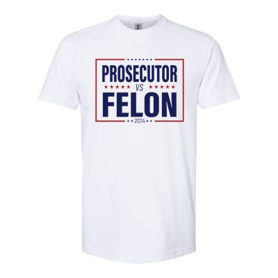 Funny Voting Election 2024 Usa The Prosecutor Vs The Felon Softstyle CVC T-Shirt