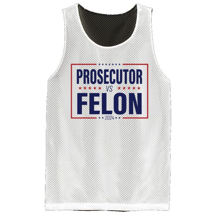 Funny Voting Election 2024 Usa The Prosecutor Vs The Felon Mesh Reversible Basketball Jersey Tank