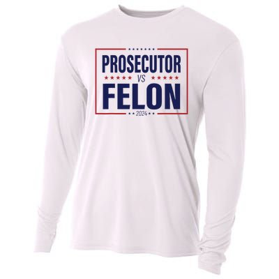 Funny Voting Election 2024 Usa The Prosecutor Vs The Felon Cooling Performance Long Sleeve Crew