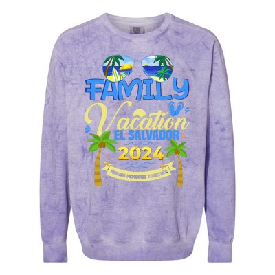 Family Vacation El Salvador 2024 Cruise Summer Colorblast Crewneck Sweatshirt