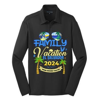 Family Vacation El Salvador 2024 Cruise Summer Silk Touch Performance Long Sleeve Polo