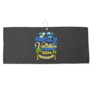 Family Vacation El Salvador 2024 Cruise Summer Large Microfiber Waffle Golf Towel