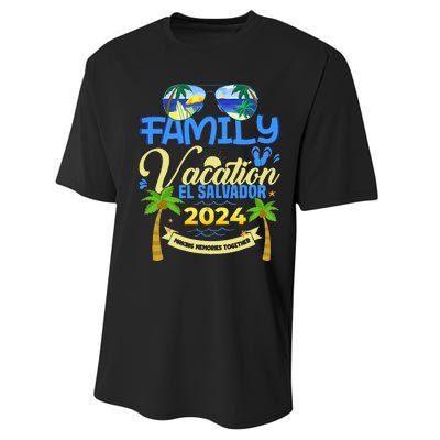 Family Vacation El Salvador 2024 Cruise Summer Performance Sprint T-Shirt