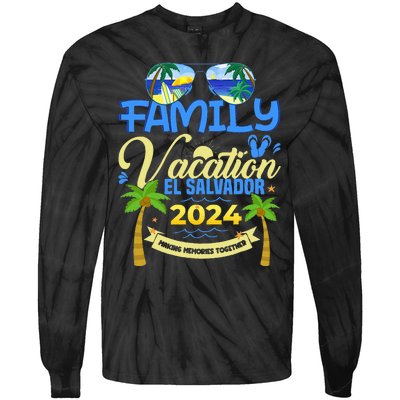 Family Vacation El Salvador 2024 Cruise Summer Tie-Dye Long Sleeve Shirt