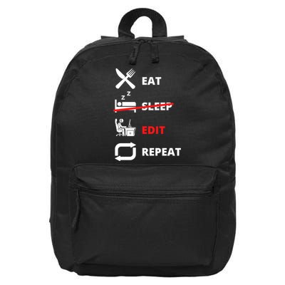 Funny Video Editing Film Making Cool Design For Video Editor Funny Gift 16 in Basic Backpack