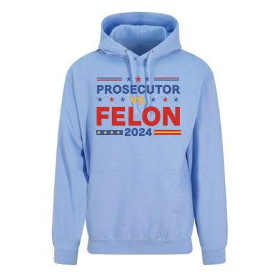 Funny Voting Election 2024 Prosecutor Vs Felon Unisex Surf Hoodie