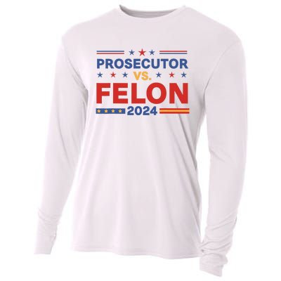 Funny Voting Election 2024 Prosecutor Vs Felon Cooling Performance Long Sleeve Crew