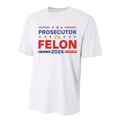 Funny Voting Election 2024 Prosecutor Vs Felon Performance Sprint T-Shirt