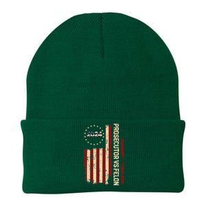 Funny Voting Election 2024 Prosecutor Vs Felon Knit Cap Winter Beanie