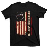 Funny Voting Election 2024 Prosecutor Vs Felon T-Shirt