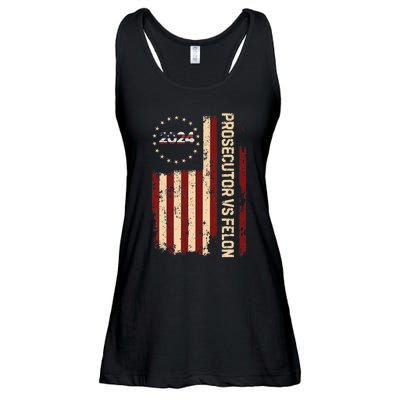 Funny Voting Election 2024 Prosecutor Vs Felon Ladies Essential Flowy Tank