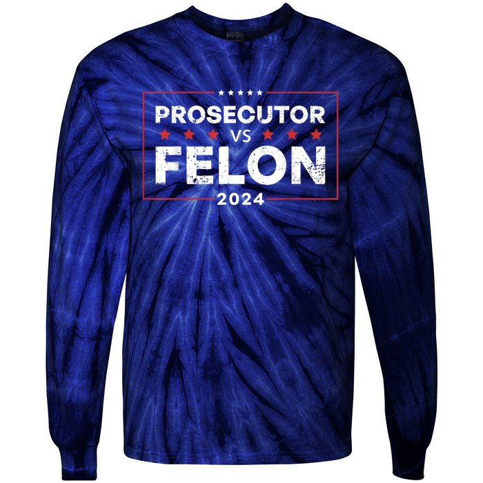 Funny Voting Election 2024 Tie-Dye Long Sleeve Shirt