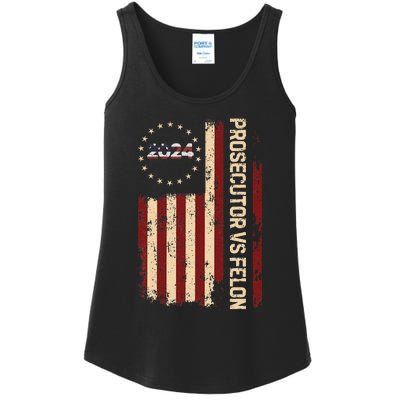 Funny Voting Election 2024 Prosecutor Vs Felon Ladies Essential Tank