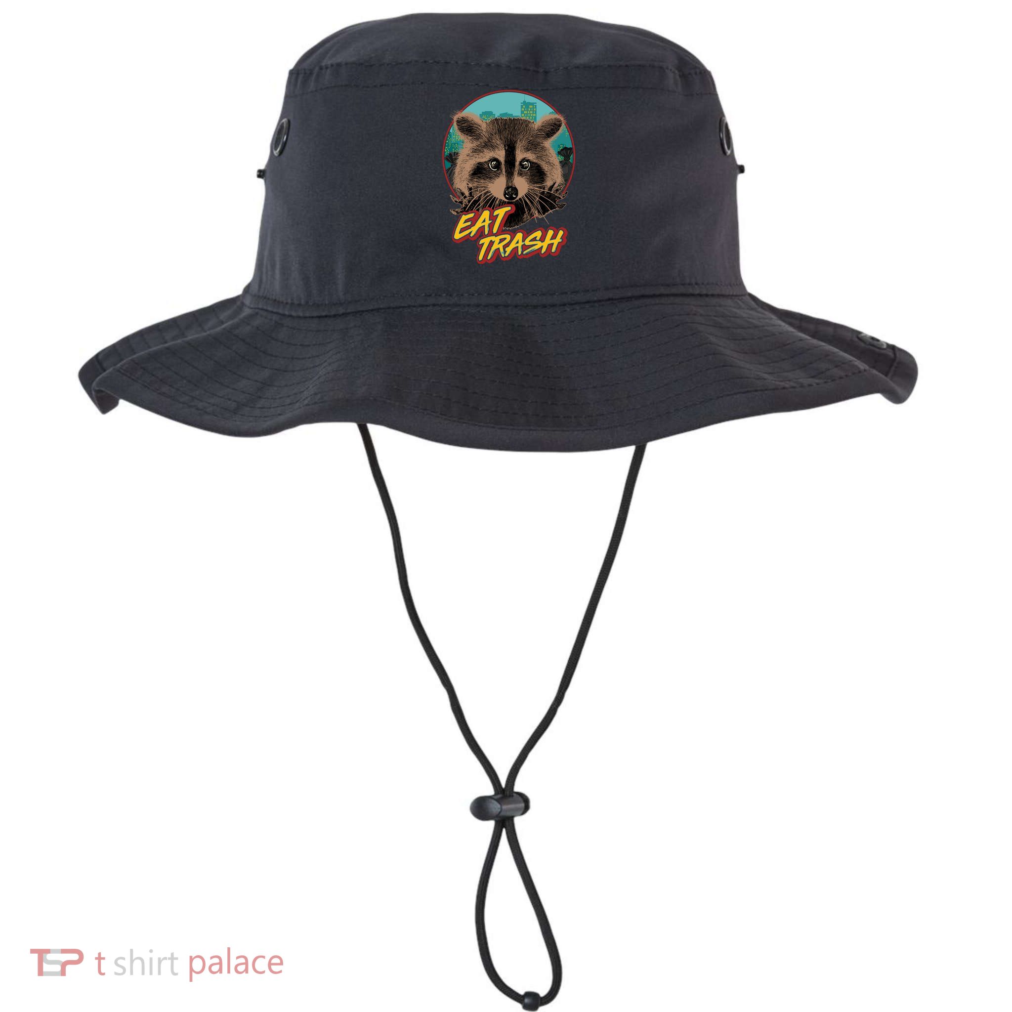 Funny Vintage Eat Trash Raccoon Bucket Hat