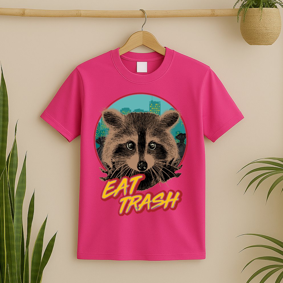 Funny Vintage Eat Trash Raccoon T-Shirt