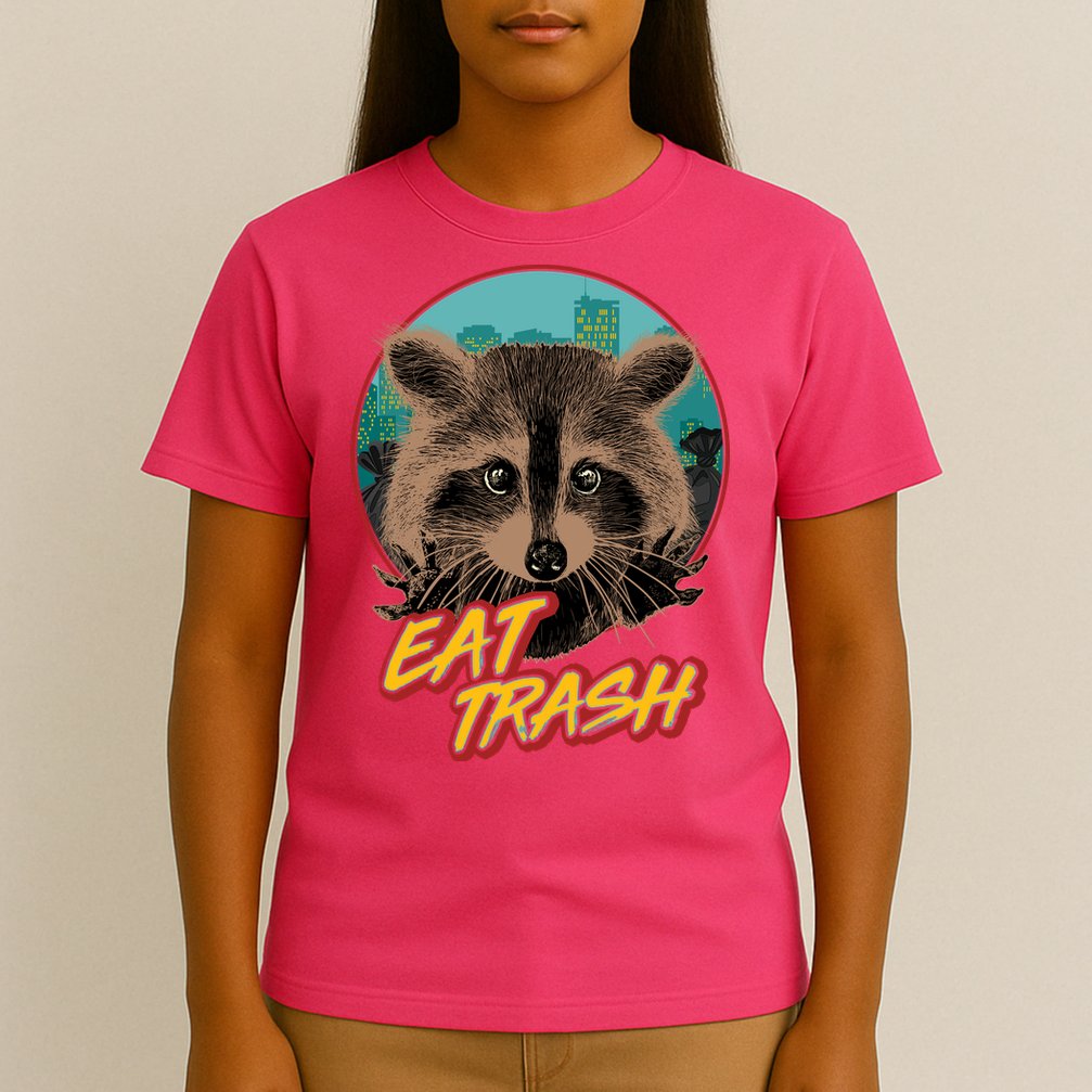 Funny Vintage Eat Trash Raccoon T-Shirt