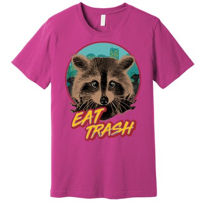 Funny Vintage Eat Trash Raccoon Premium T-Shirt