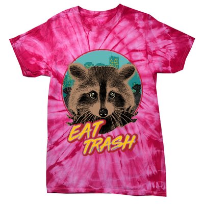 Funny Vintage Eat Trash Raccoon Tie-Dye T-Shirt