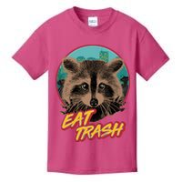 Funny Vintage Eat Trash Raccoon Kids T-Shirt