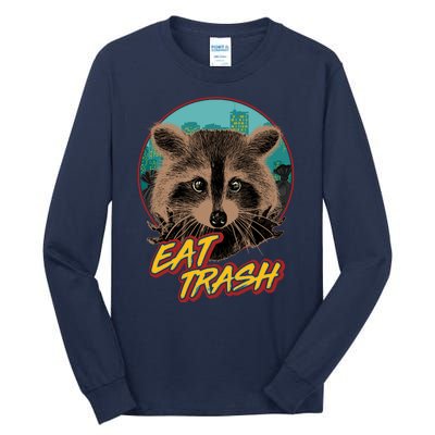 Funny Vintage Eat Trash Raccoon Tall Long Sleeve T-Shirt