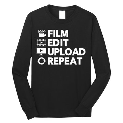 Funny Video Editing Gift Film Making Gift For Video Editor Long Sleeve Shirt
