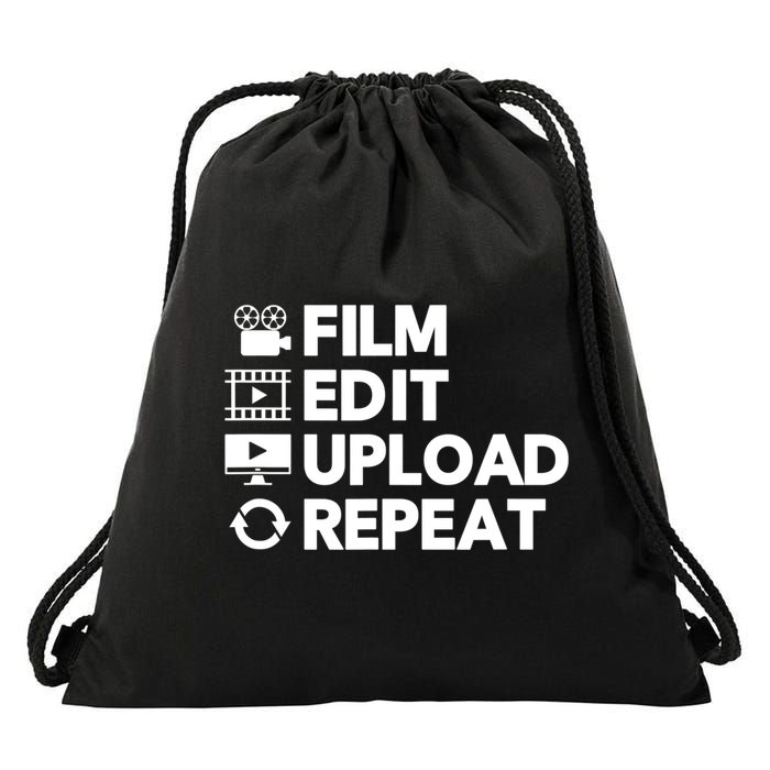 Funny Video Editing Gift Film Making Gift For Video Editor Drawstring Bag