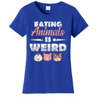 Funny Vegan Eating Animals Is Weird Veggies Plant Based Gift Women's T-Shirt