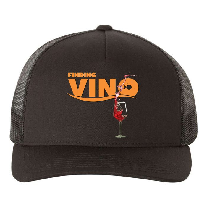 Finding Vino For Wine Lovers Yupoong Adult 5-Panel Trucker Hat