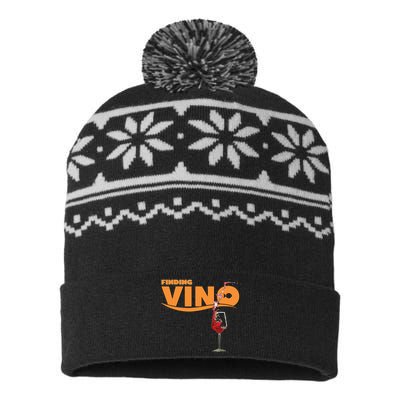 Finding Vino For Wine Lovers USA-Made Snowflake Beanie