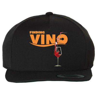 Finding Vino For Wine Lovers Wool Snapback Cap