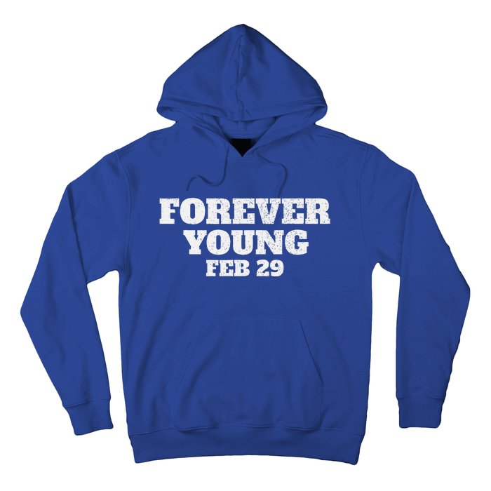 Funny Vintage Forever Young February 29th Leap Year 2024 Hoodie