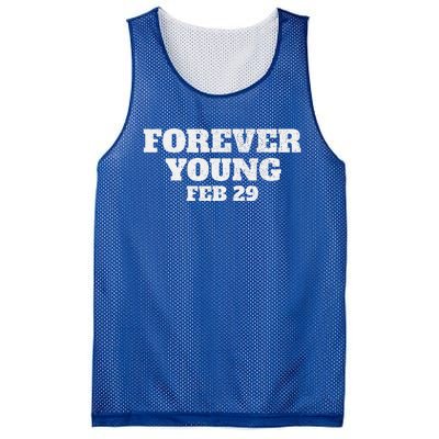 Funny Vintage Forever Young February 29th Leap Year 2024 Mesh Reversible Basketball Jersey Tank