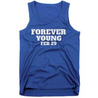 Funny Vintage Forever Young February 29th Leap Year 2024 Tank Top