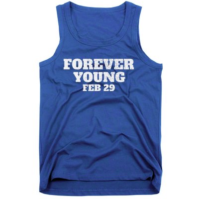 Funny Vintage Forever Young February 29th Leap Year 2024 Tank Top