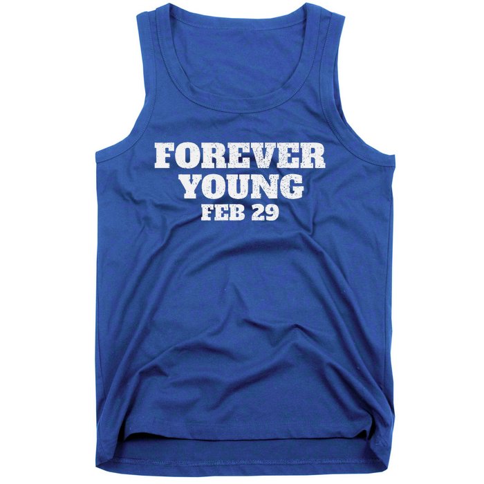 Funny Vintage Forever Young February 29th Leap Year 2024 Tank Top