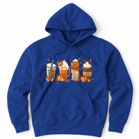 Funny Vintage Fall Coffee Pumpkin Spice Halloween Latte Cute Funny Gift Hoodie