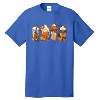 Funny Vintage Fall Coffee Pumpkin Spice Halloween Latte Cute Funny Gift Tall T-Shirt