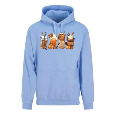 Funny Vintage Fall Coffee Pumpkin Spice Halloween Latte Cute Funny Gift Unisex Surf Hoodie