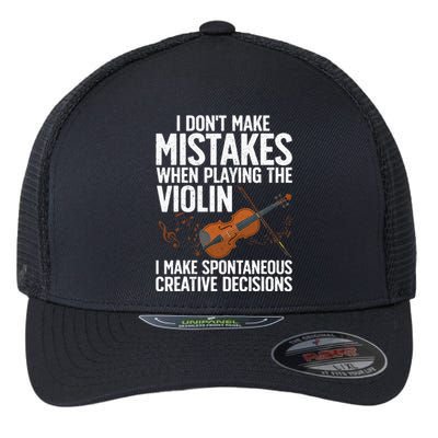 Funny Violin For Men Women Violin Player Orchestra Teacher Flexfit Unipanel Trucker Cap