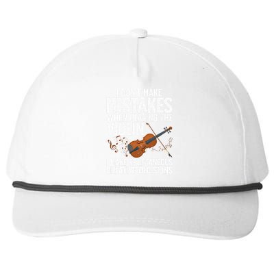 Funny Violin For Men Women Violin Player Orchestra Teacher Snapback Five-Panel Rope Hat