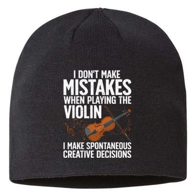 Funny Violin For Men Women Violin Player Orchestra Teacher Sustainable Beanie